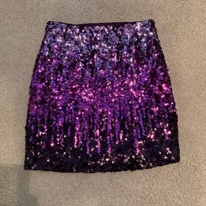 Pink and Purple Sequin Skirt